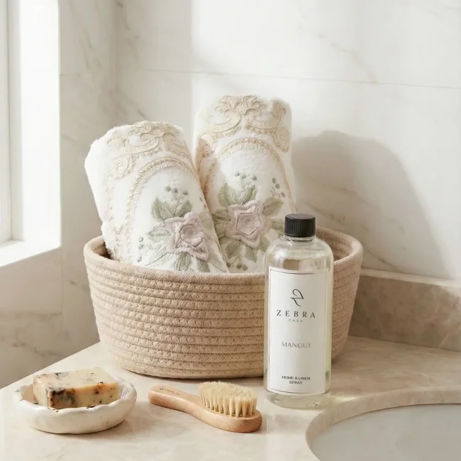 Floransa Kokulu Havlu Seti - Zebra Casa (1)