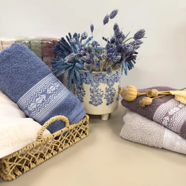 Fresk 4'lü Havlu Seti 50x90cm - Zebra Casa (1)