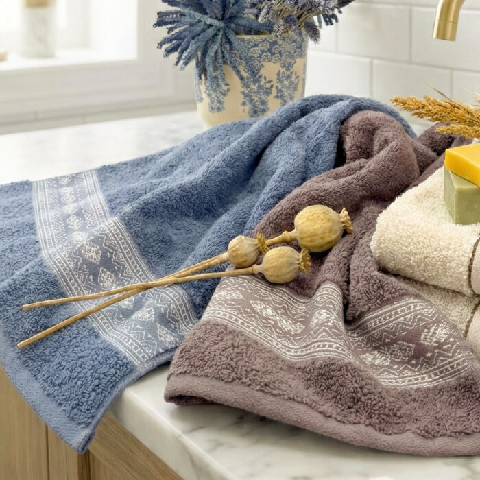 Fresk 4'lü Havlu Seti 50x90cm - 1