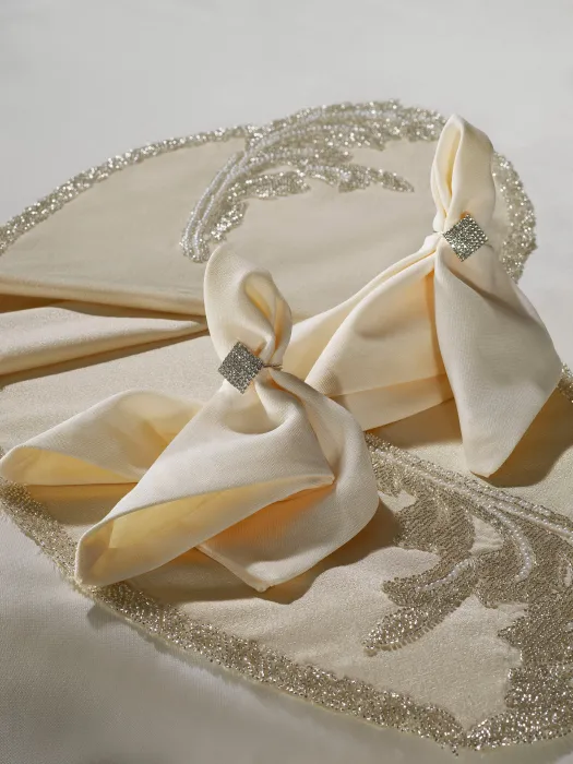 Gisele Masa Örtüsü Takımı / Bej - 4