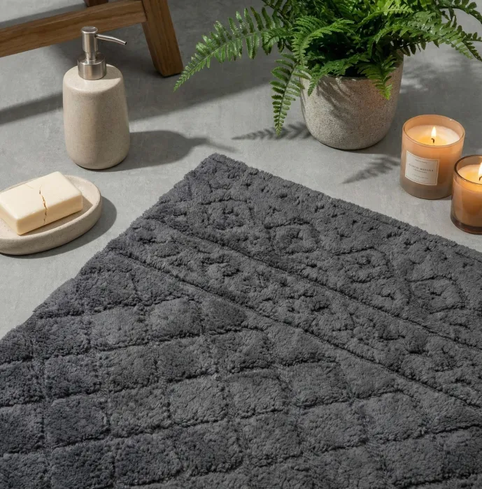 Henra Pamuk Paspas Seti / Koyu Gri - 2