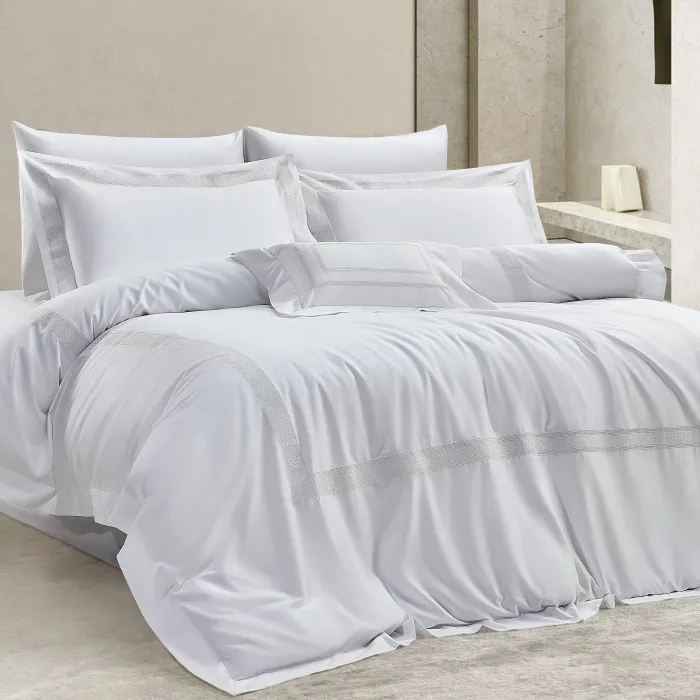 Hilda 400Tc Luxury Nevresim Takımı / Krem - 1