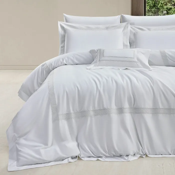 Hilda 400Tc Luxury Nevresim Takımı / Krem - 3