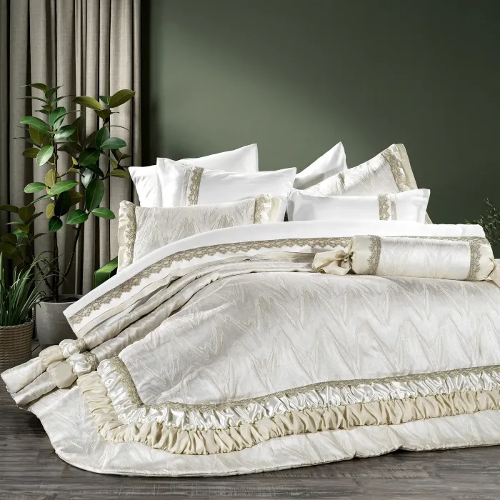 Holly 11 Parça Yatak Seti / Krem - 1