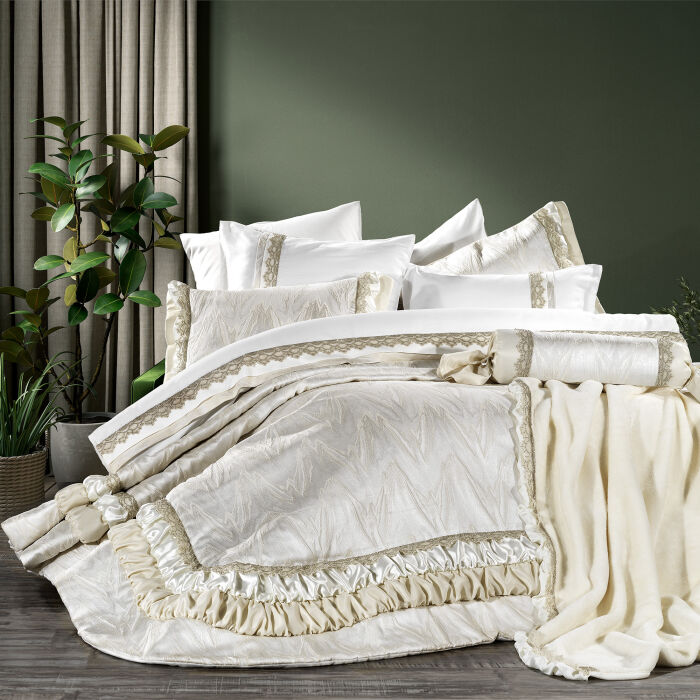 Holly 11 Parça Yatak Seti / Krem - 1