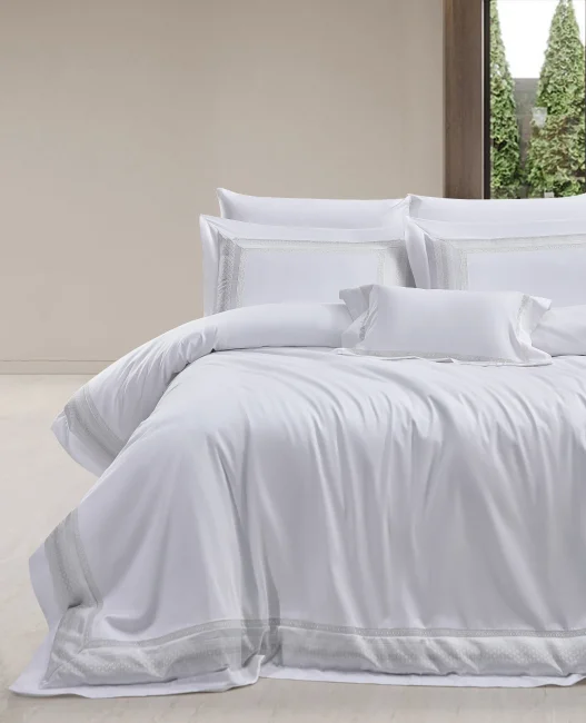 Idella 400Tc Luxury Nevresim Takımı / Krem - Zebra Casa (1)