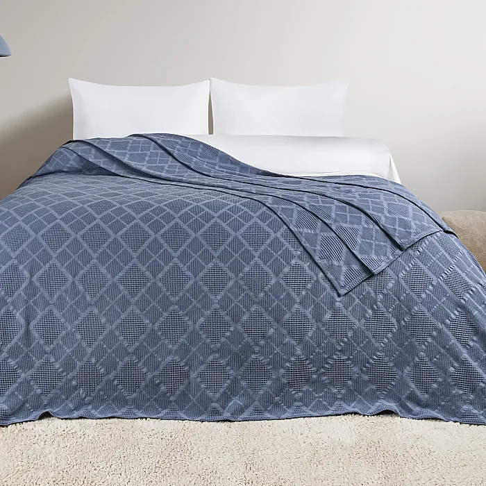Jakar Çift Kişilik Pamuk Pike / Denim ve 400 ml Oda Kokusu - 1