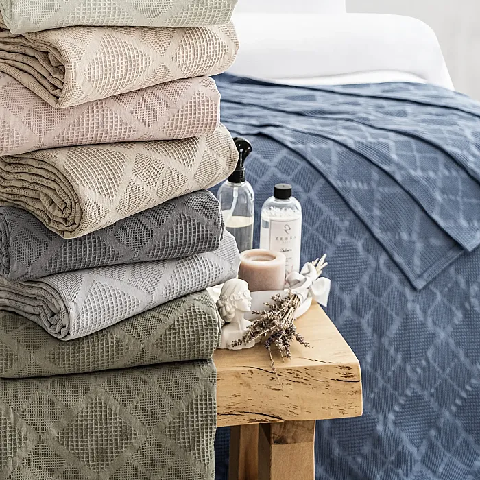 Jakar Tek Kişilik Pamuk Pike / Gri ve 400 ml Oda Kokusu - 3