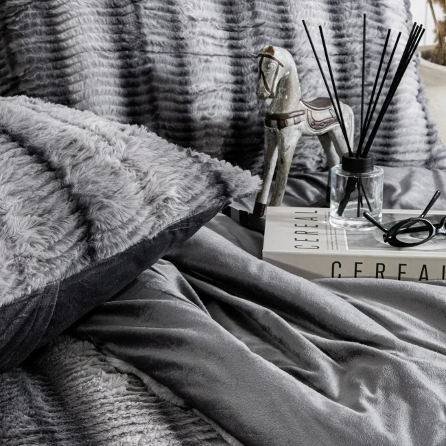 Jenny Çift Kişilik Comforter Set / Antrasit - 3