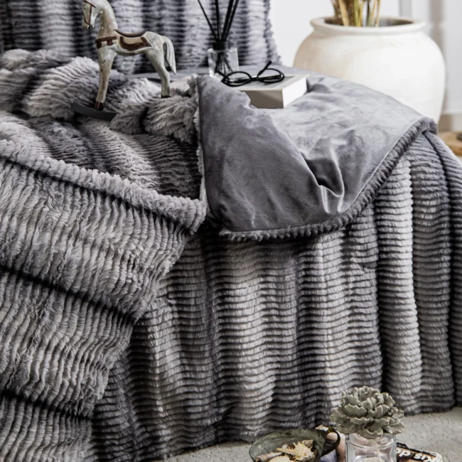 Jenny Çift Kişilik Comforter Set / Antrasit - 4