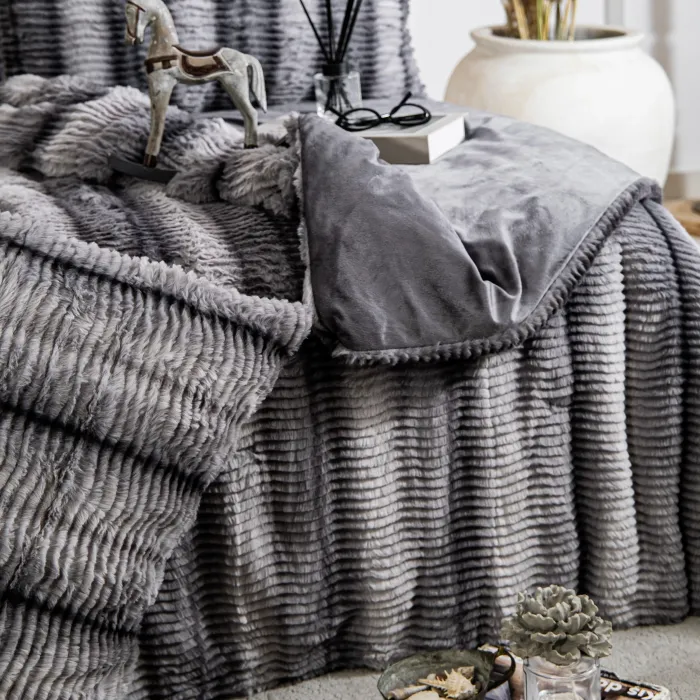 Jenny Çift Kişilik Comforter Set / Antrasit - 4