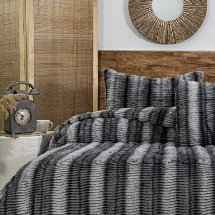 Jenny Çift Kişilik Comforter Set / Antrasit - 5