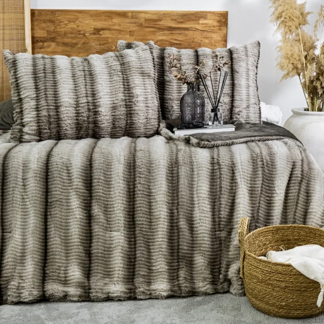 Jenny Çift Kişilik Comforter Set / Bej - Zebra Casa (1)