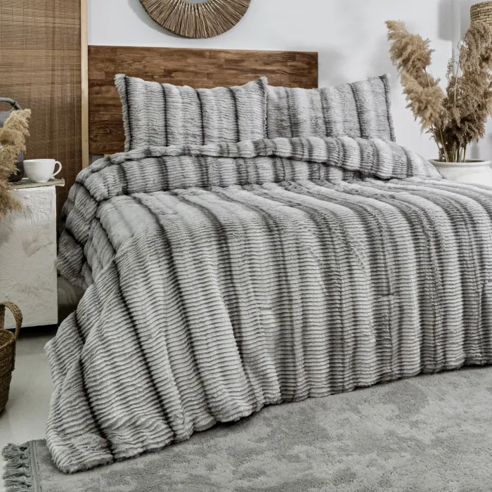 Jenny Çift Kişilik Comforter Set / Gri - 2