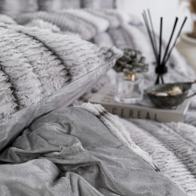 Jenny Çift Kişilik Comforter Set / Gri - 3