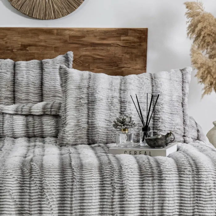 Jenny Çift Kişilik Comforter Set / Gri - 5