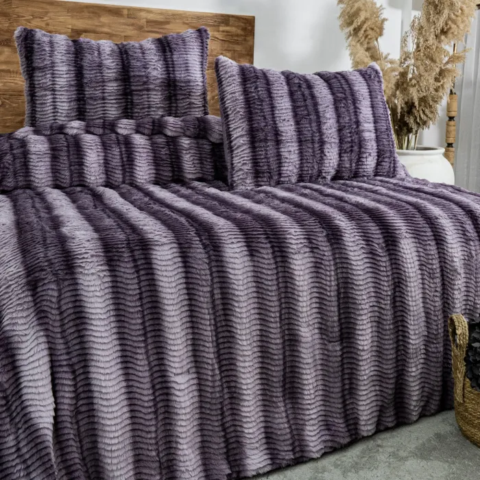 Jenny Çift Kişilik Comforter Set / Mürdüm - 2