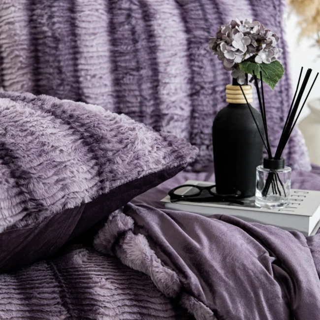 Jenny Çift Kişilik Comforter Set / Mürdüm - 3