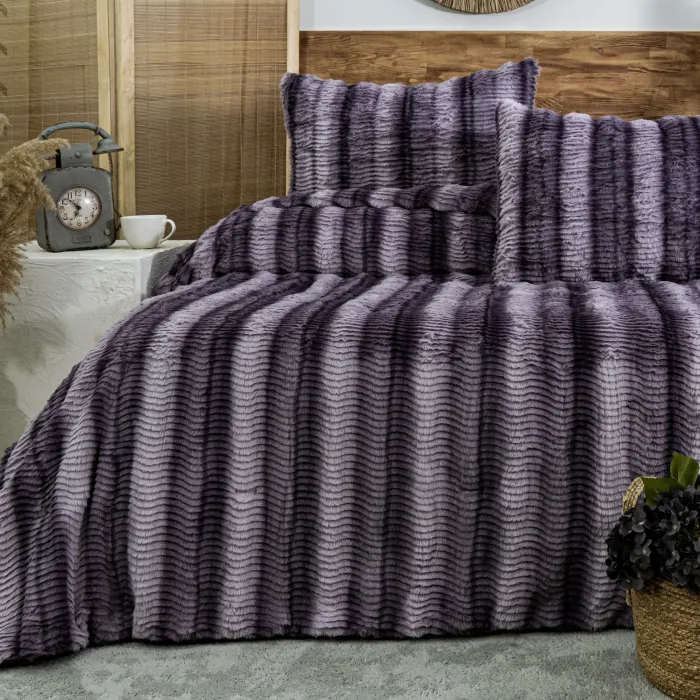 Jenny Çift Kişilik Comforter Set / Mürdüm - 5