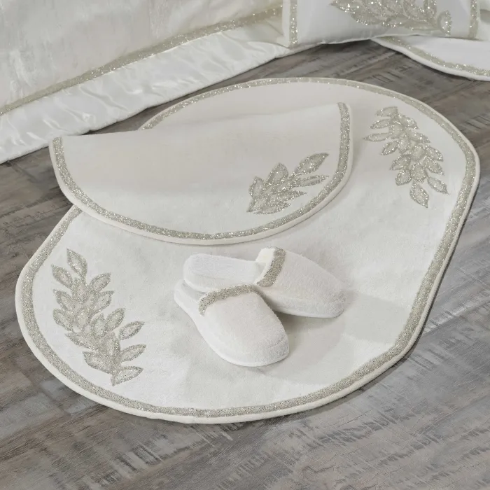 Karen 24 Parça Premium Çeyiz Yatak Seti / Krem - 8