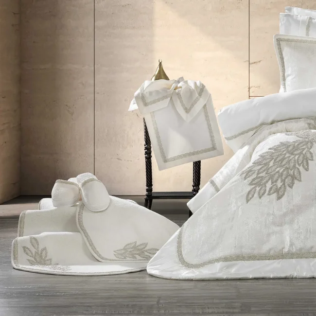 Karen 24 Parça Premium Çeyiz Yatak Seti / Krem - 4