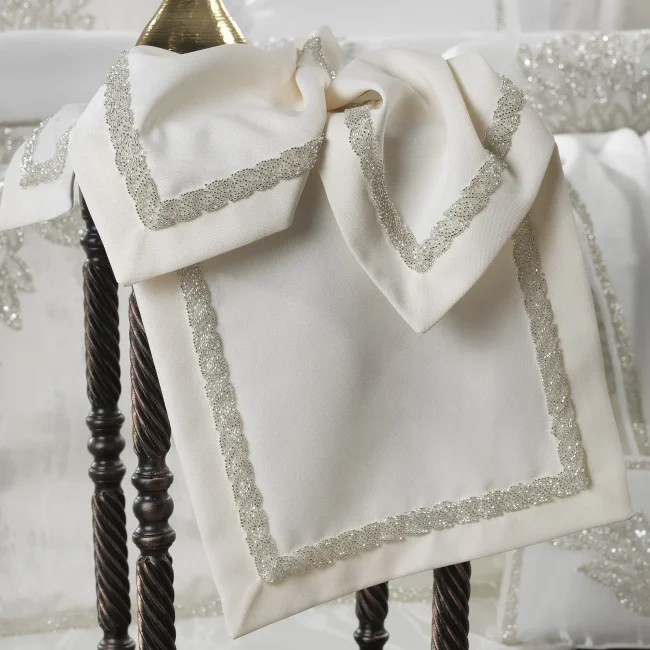 Karen 24 Parça Premium Çeyiz Yatak Seti / Krem - 5