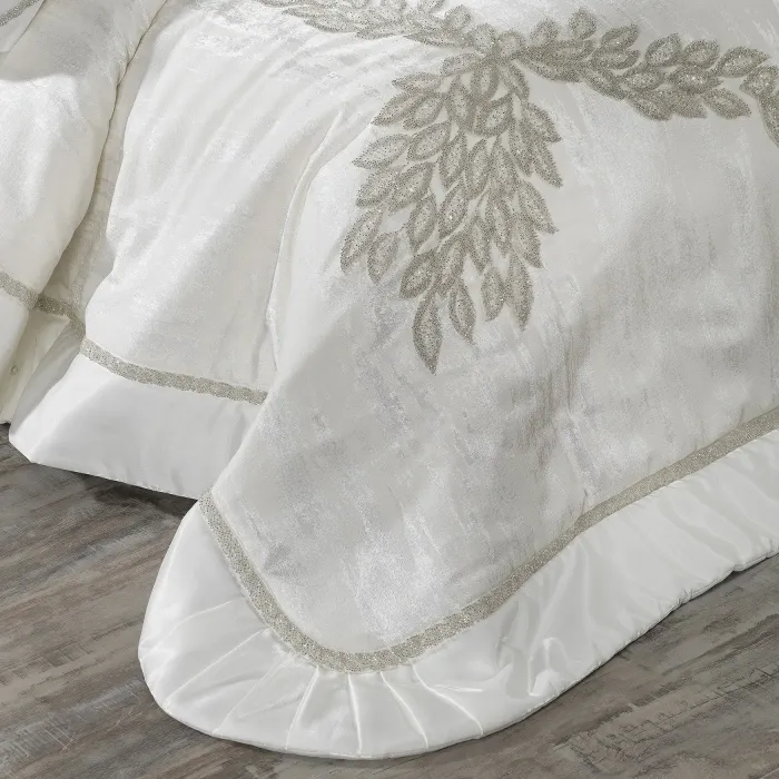 Karen 24 Parça Premium Çeyiz Yatak Seti / Krem - 6