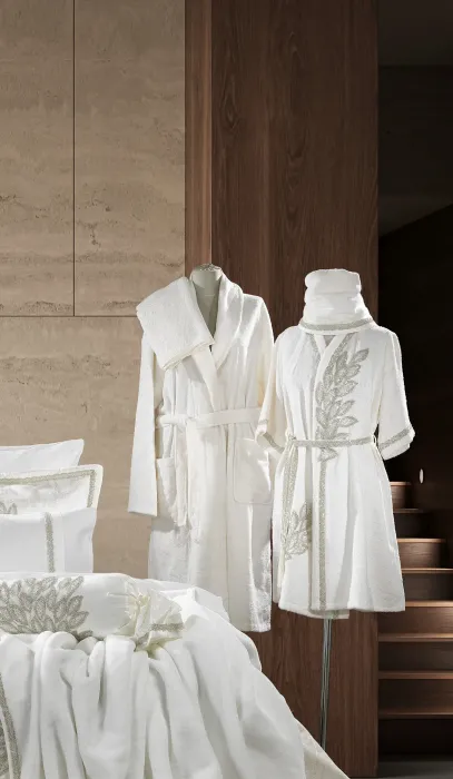 Karen 24 Parça Premium Çeyiz Yatak Seti / Krem - 7