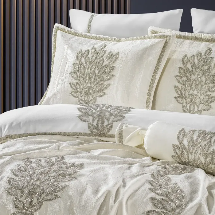 Karen Çift Kişilik Pike Seti / Krem - 2