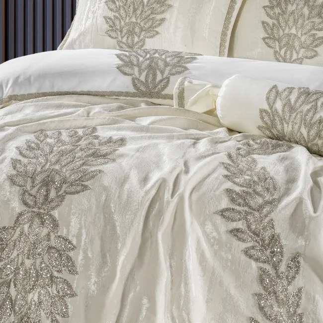 Karen Çift Kişilik Pike Seti / Krem - 4