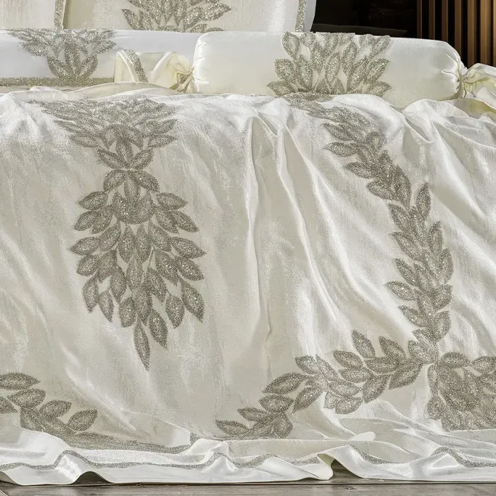 Karen Çift Kişilik Pike Seti / Krem - 5