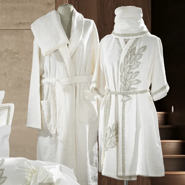 Karen Kadın Balayı Bornoz Seti /Krem