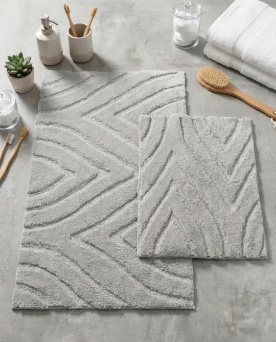 Lana Pamuk Paspas Seti / Açık Gri - 1