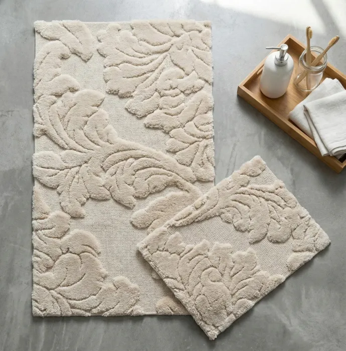 Lavil 2'li Pamuk Paspas Takımı / Bej - 1