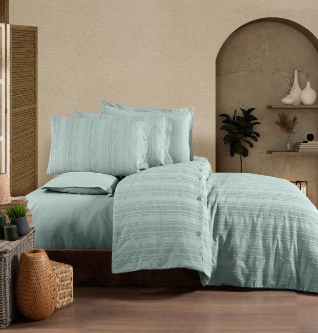 Likya Çift Kişilik Nevresim Takımı / Mint