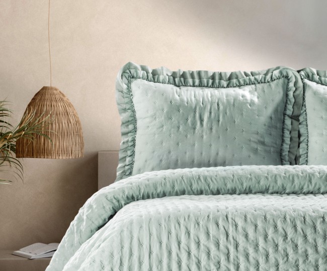 Lima Çift Kişilik Yatak Örtüsü / Yeşil - Zebra Casa (1)