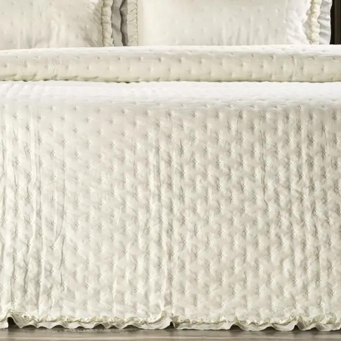 Lima Tek Kişilik Yatak Örtüsü / Krem - 5