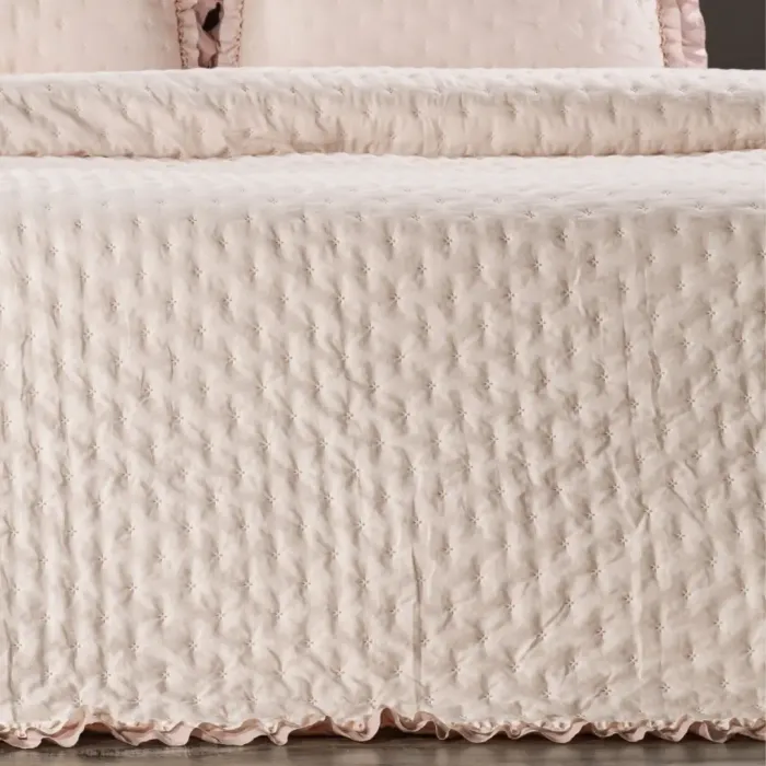 Lima Tek Kişilik Yatak Örtüsü / Pudra - 5