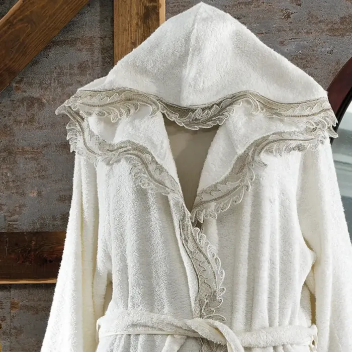 Marakesh Kadın Balayı Bornoz Seti - 4