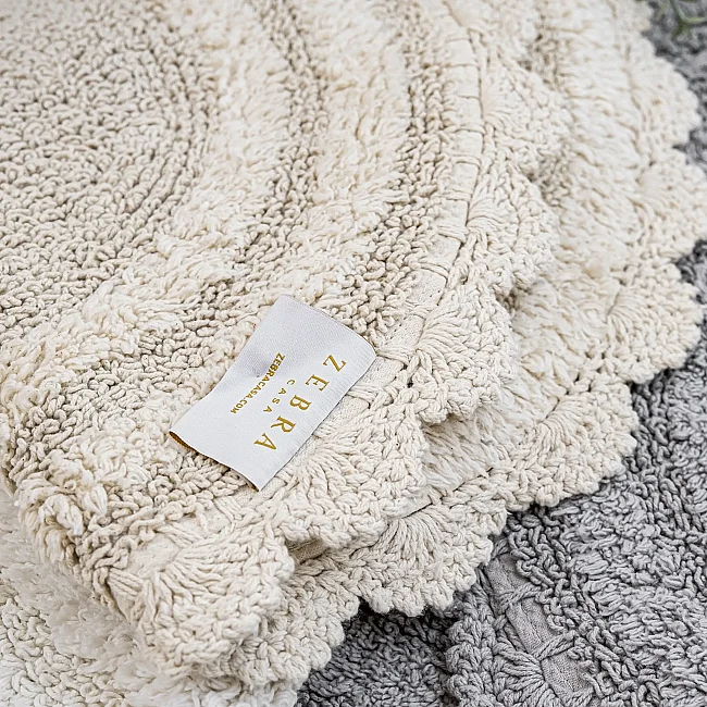 Marisol %100 Pamuk 80x120 Banyo Paspası – Bej - 4