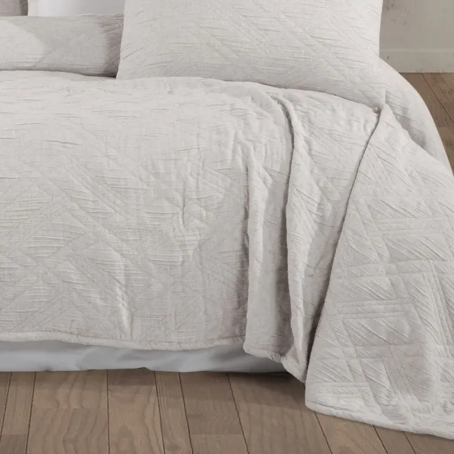 Melba Çift Kişilik Yatak Örtüsü Takımı / Gri - Zebra Casa (1)