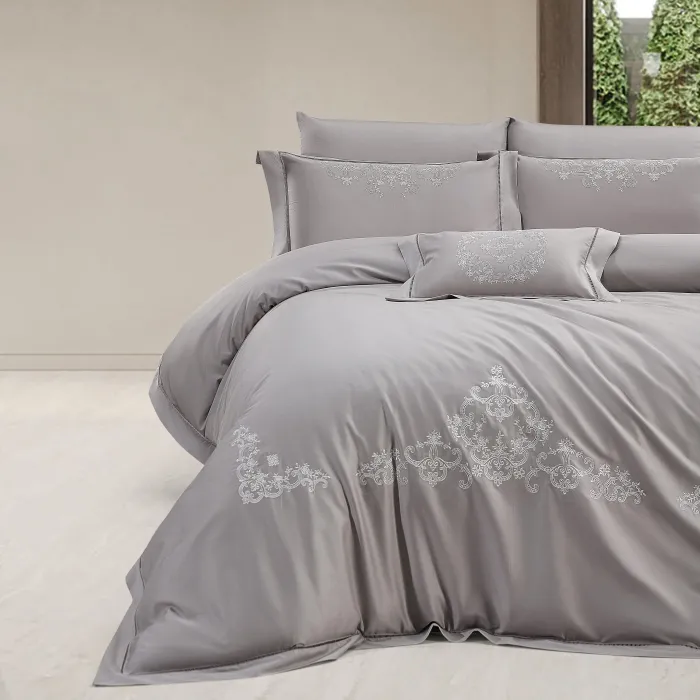 Melvin 400Tc Luxury Nevresim Takımı / Gri - 2