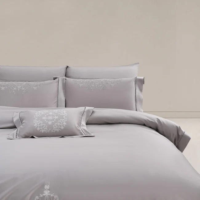 Melvin 400Tc Luxury Nevresim Takımı / Gri - 3