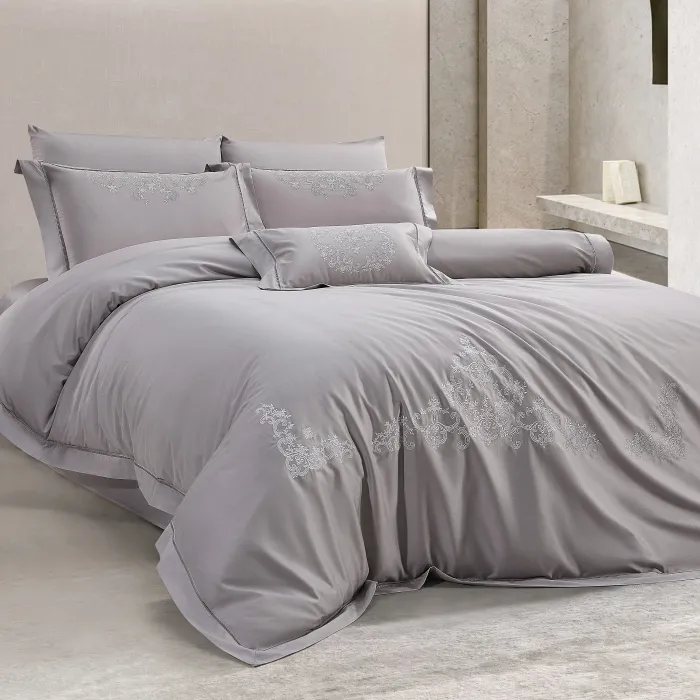 Melvin 400Tc Luxury Nevresim Takımı / Gri - 1