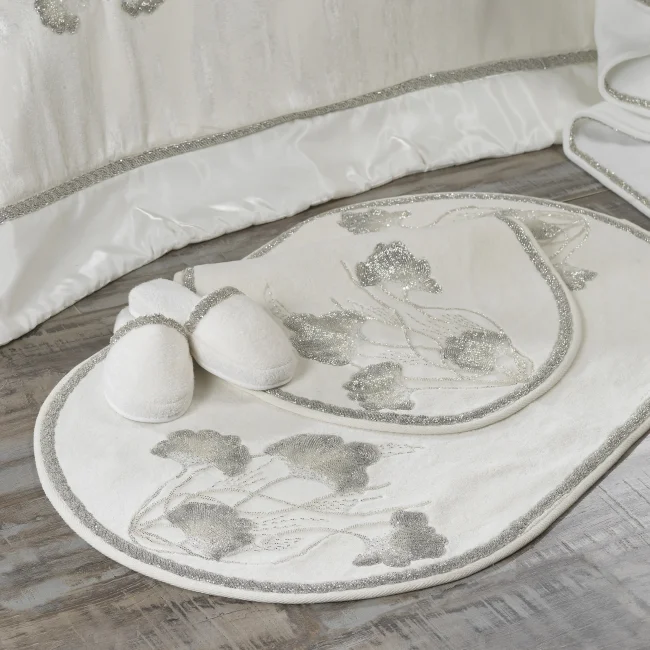 Mila İkili Oval Paspas Takımı / Krem