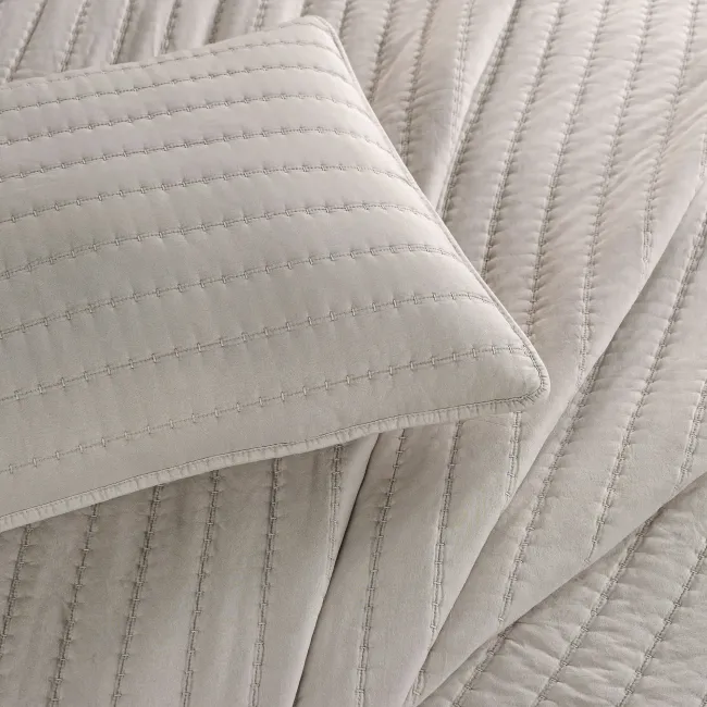 Nelda Çift Kişilik Yatak Örtüsü Seti / Vizon - Zebra Casa (1)