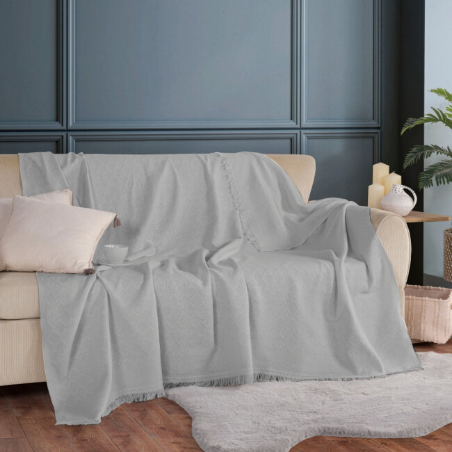 Noble 170x200cm Koltuk Örtüsü / Gri - 1