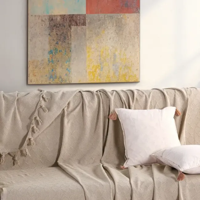 Noble 200x230cm Koltuk Örtüsü / Bej - 2