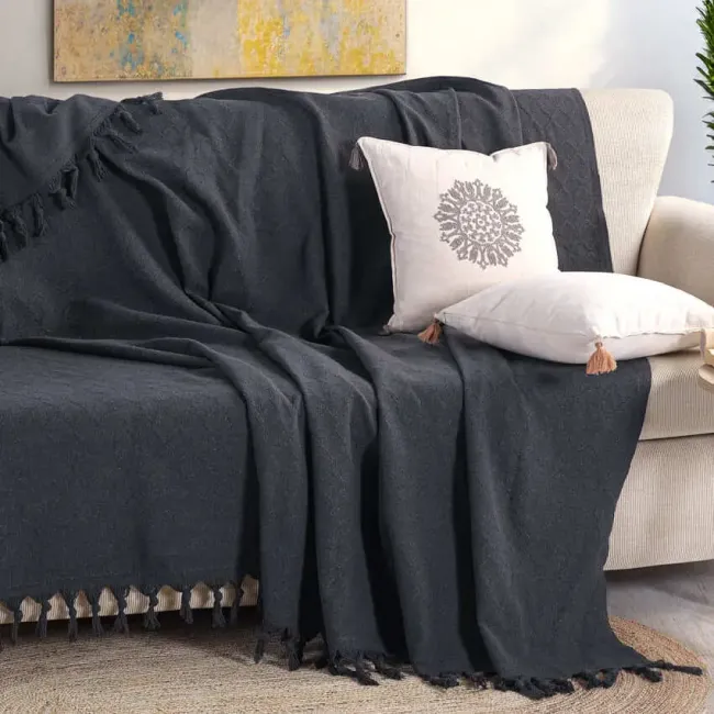 Noble 200x230cm Koltuk Örtüsü / Füme - 2