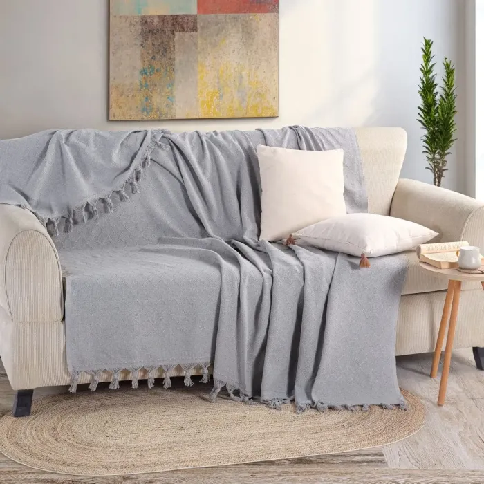Noble 200x230cm Koltuk Örtüsü / Gri - 1